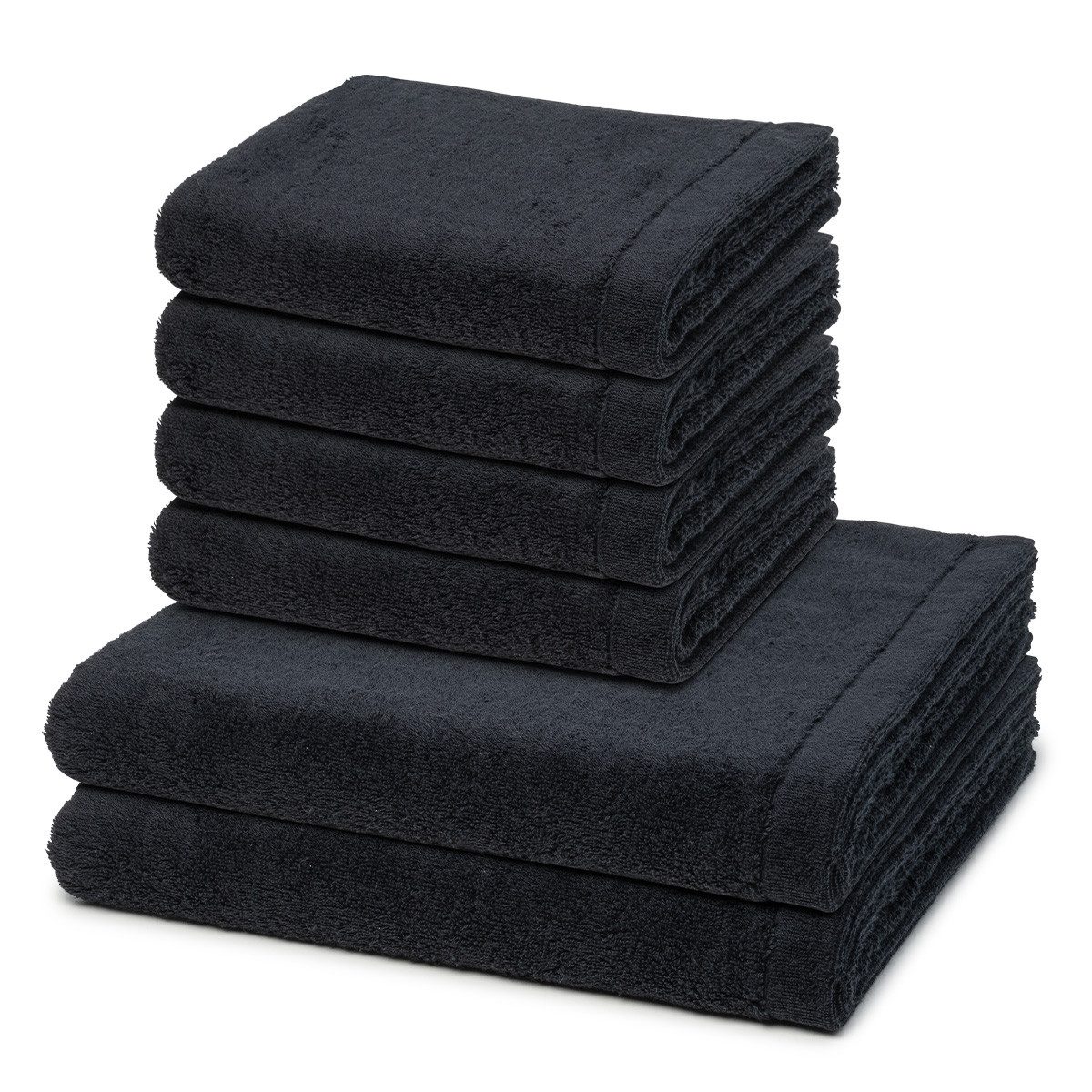 Cawö Handtuch Set Lifestyle, Walkfrottee (Spar-Set, 6-St), 4 X Handtuch 2 X Duschtuch im Set - Baumwolle - Saugstark