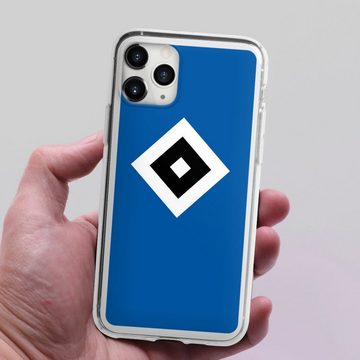 DeinDesign Handyhülle HSV Logo Hamburger SV HSV Blau, Apple iPhone 11 Pro Max Silikon Hülle Bumper Case Handy Schutzhülle