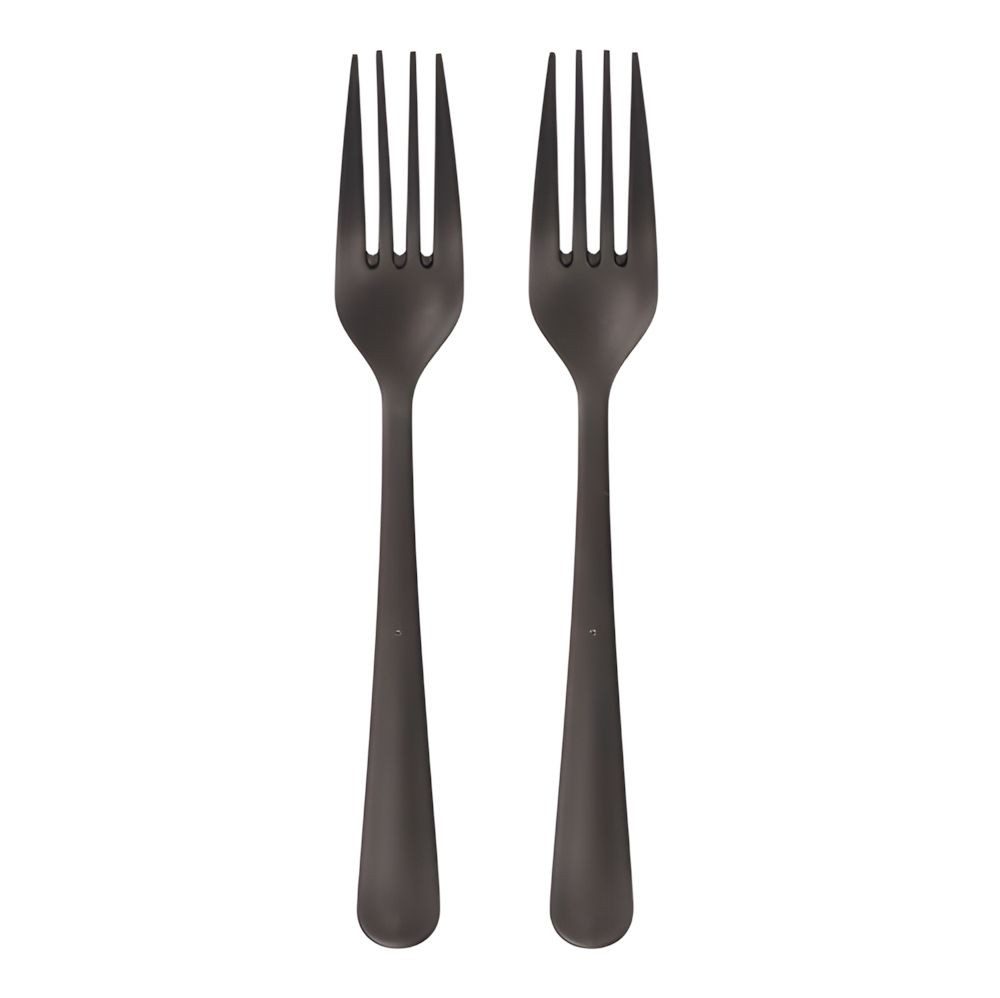 Haval Tafelgabel 200 x Circulware Mehrweg-Gabeln PP-MF 19 cm schwarz Gaia extra stabil