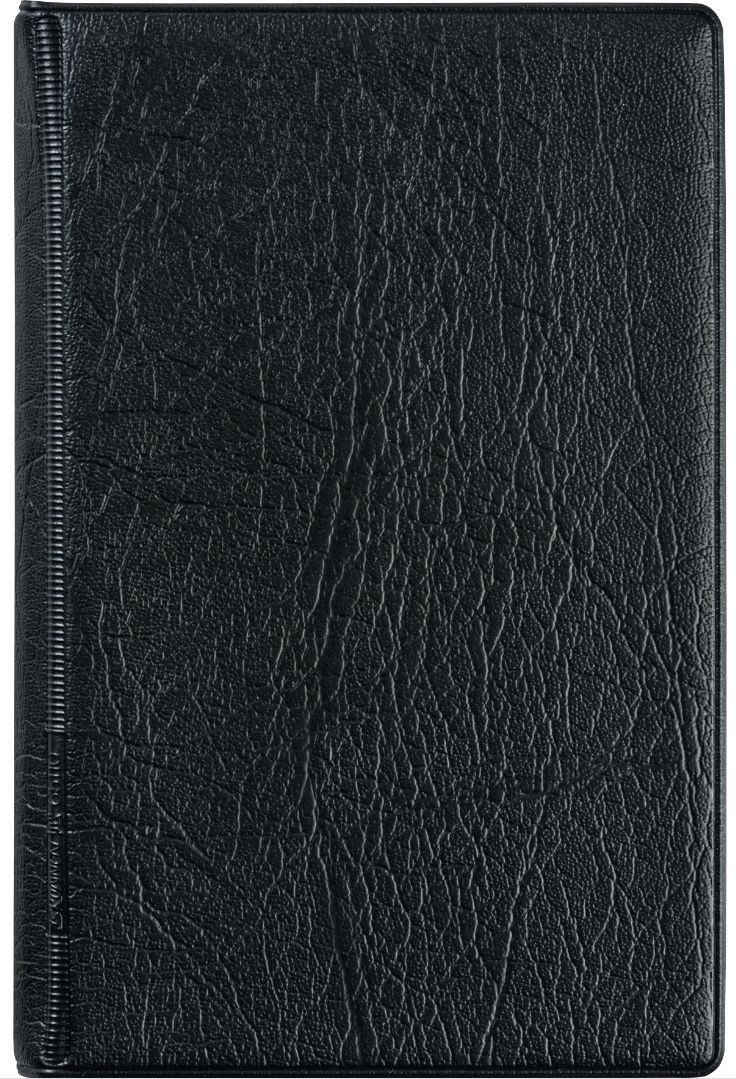 BRUNNEN Präsentationsordner Ringbuch Kunstleder 6 Ringe 10mm incl. Einlage schwarz