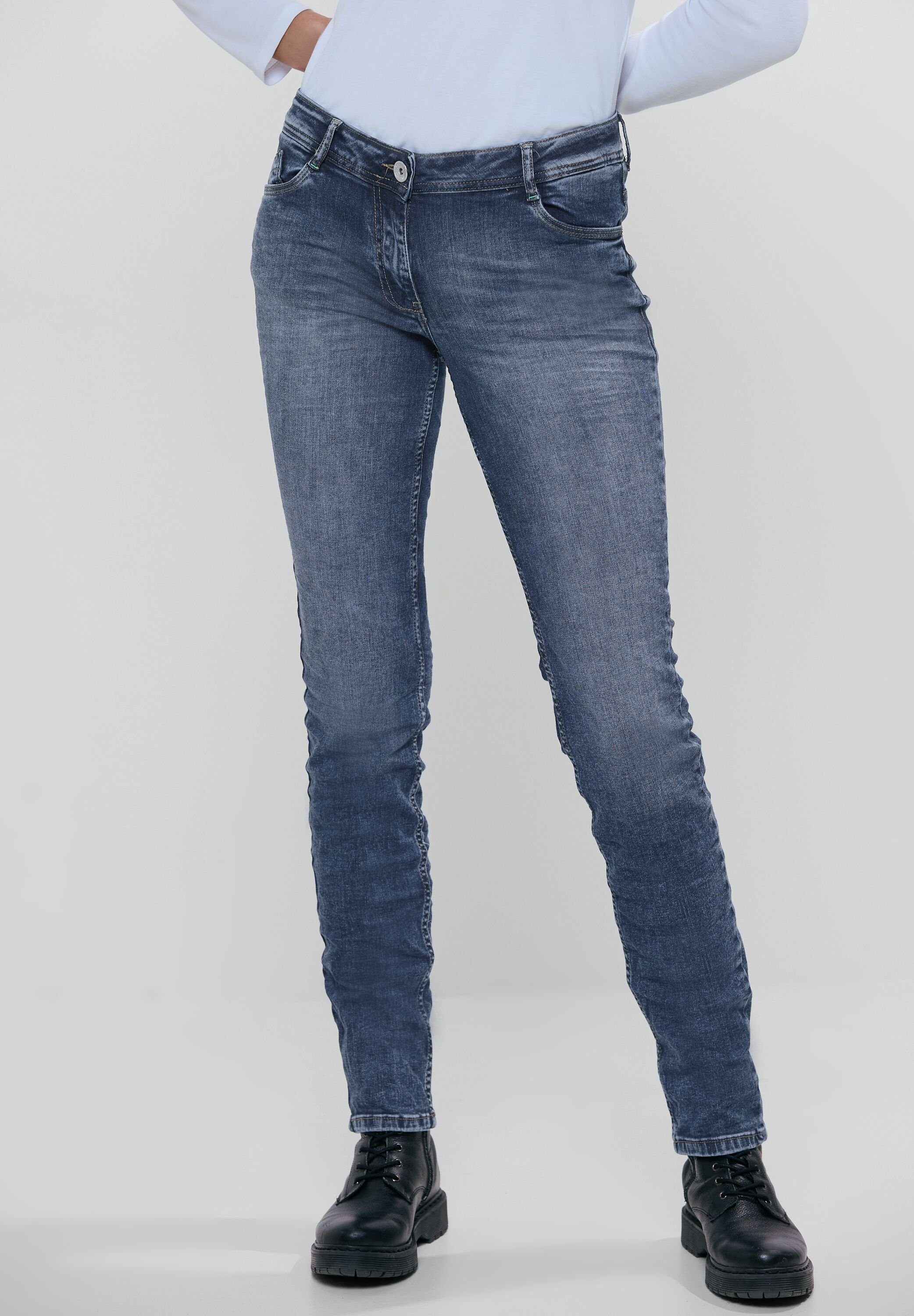 Cecil 5-Pocket-Jeans Scarlett mit Elasthan und toller Waschung