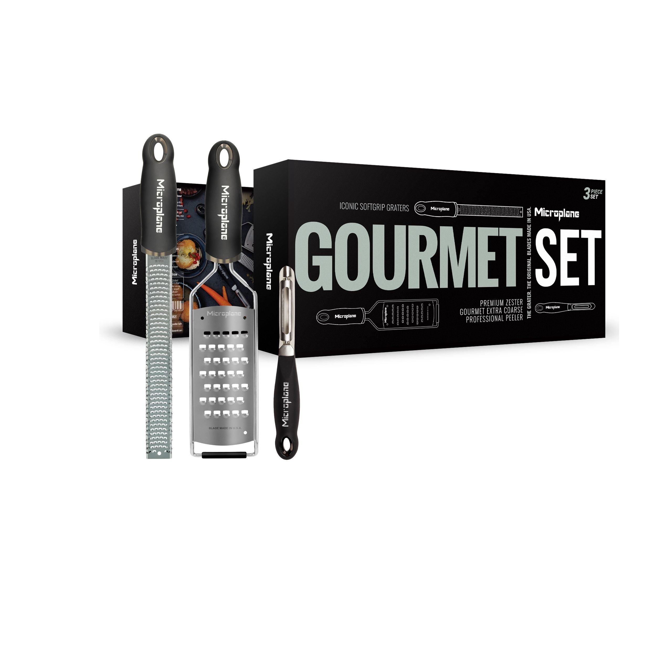 Microplane Küchenreibe Set Premium Zester + sehr grobe Reibe ...