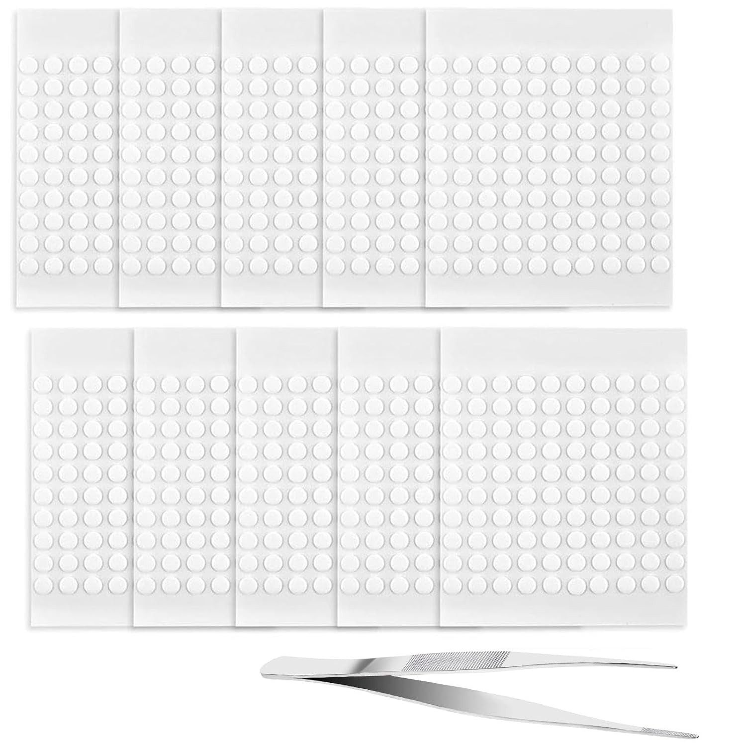 FELIXLEO Doppelklebeband 1000 Stück doppelseitige Klebepunkte mit Pinzette, günstig online kaufen