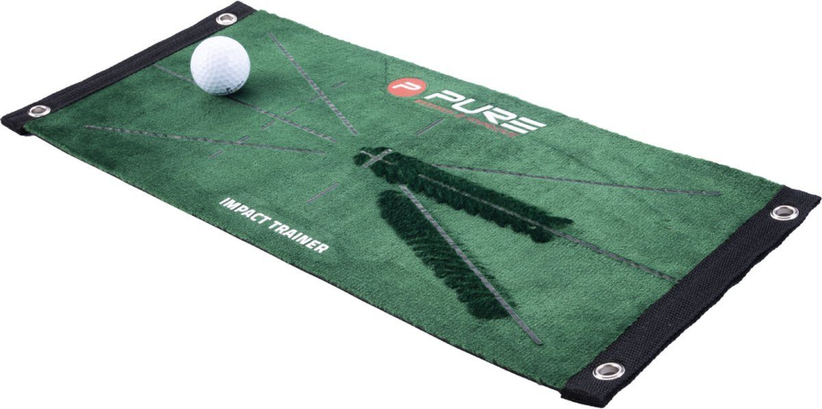 Pure 2 Improve Golfnetz Original Pure 2Improve Golf Abschlaggmatte, 52cmx23cm, Klein,Kompakt,für Zuhause & Unterwegs