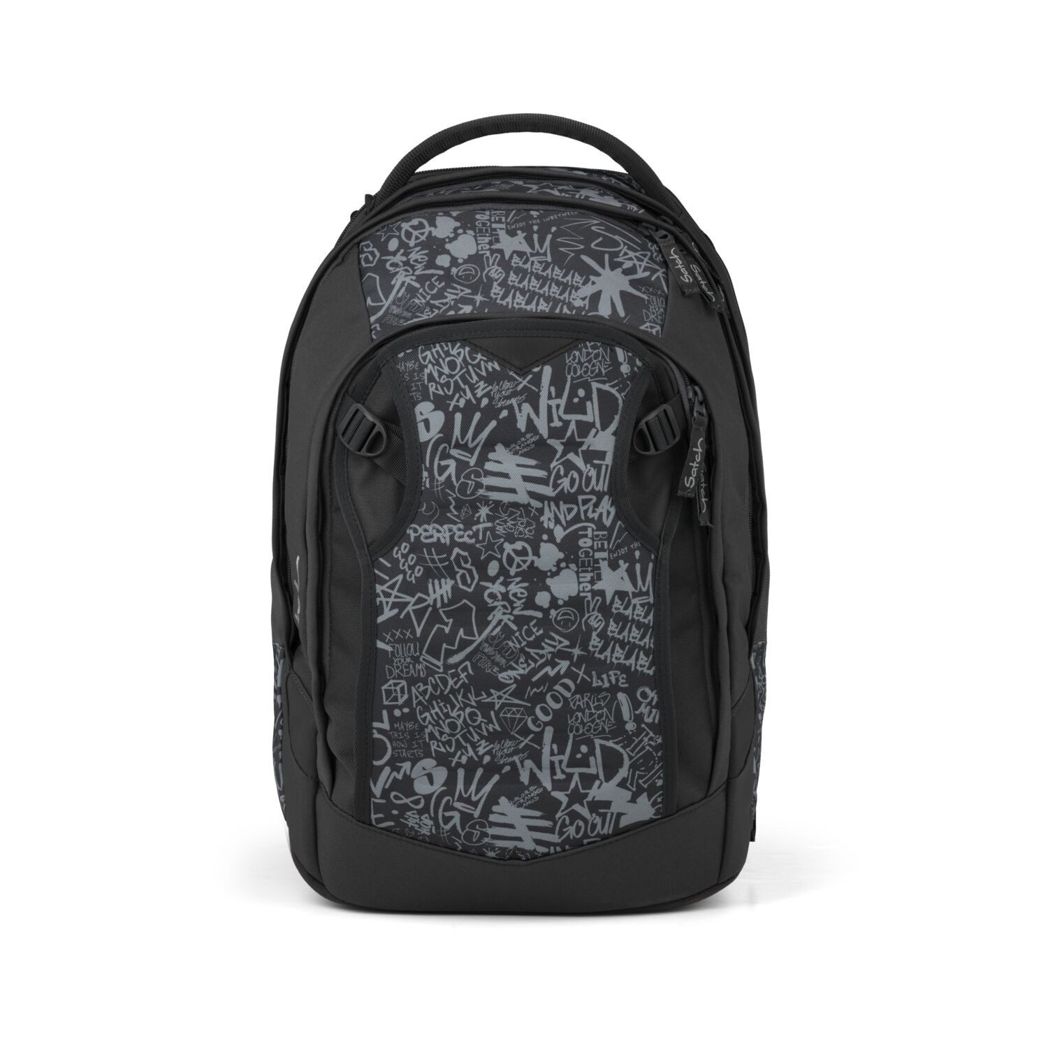 Satch Schulranzen Schulrucksack MATCH PLUS Street Ink (1 Stück), Schulranzen, ergonomisch, 30 + 5 Liter, 4 Fächer