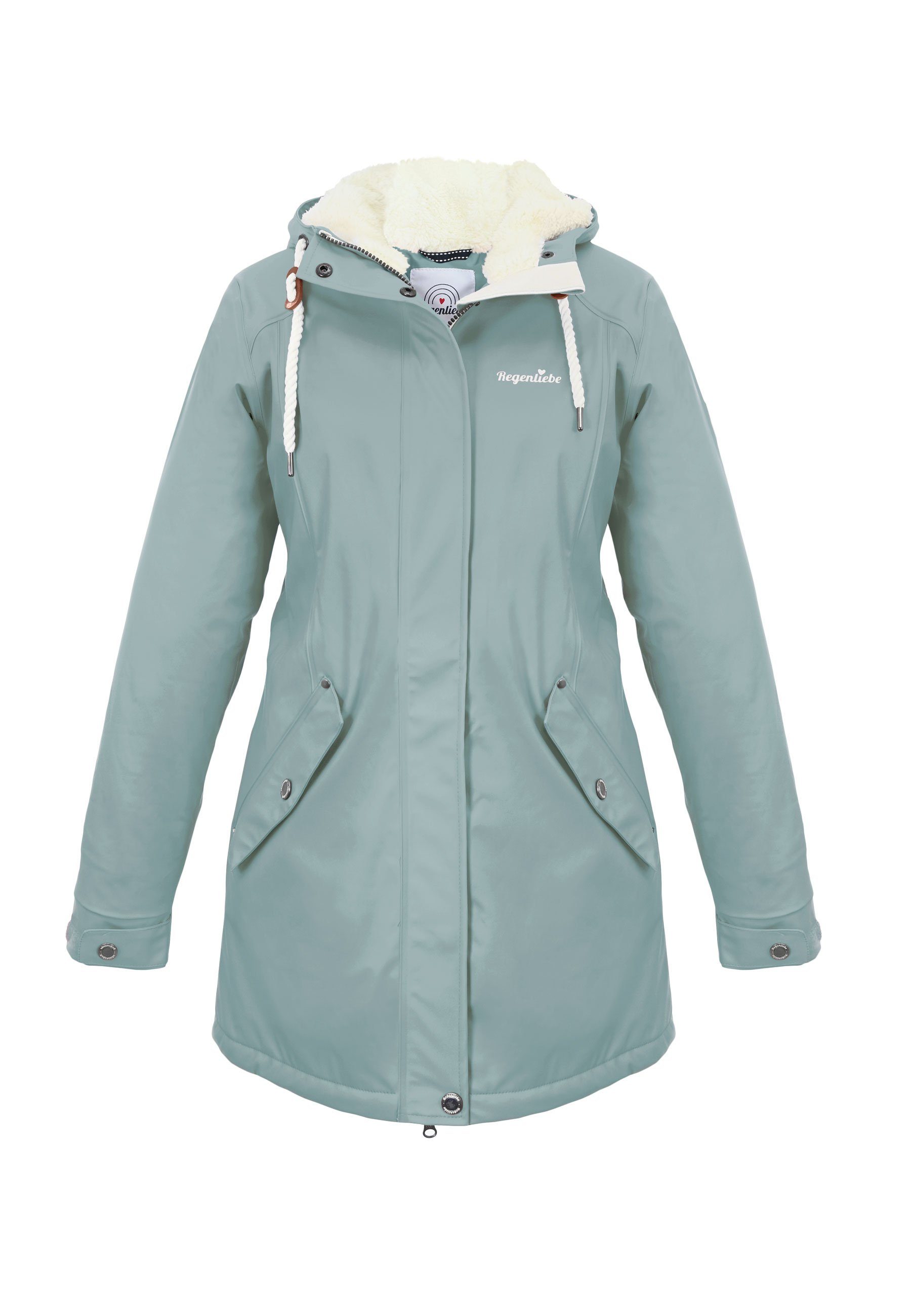 Regenliebe Winterjacke Friesennerz Regenparka mit Teddyfleece günstig online kaufen
