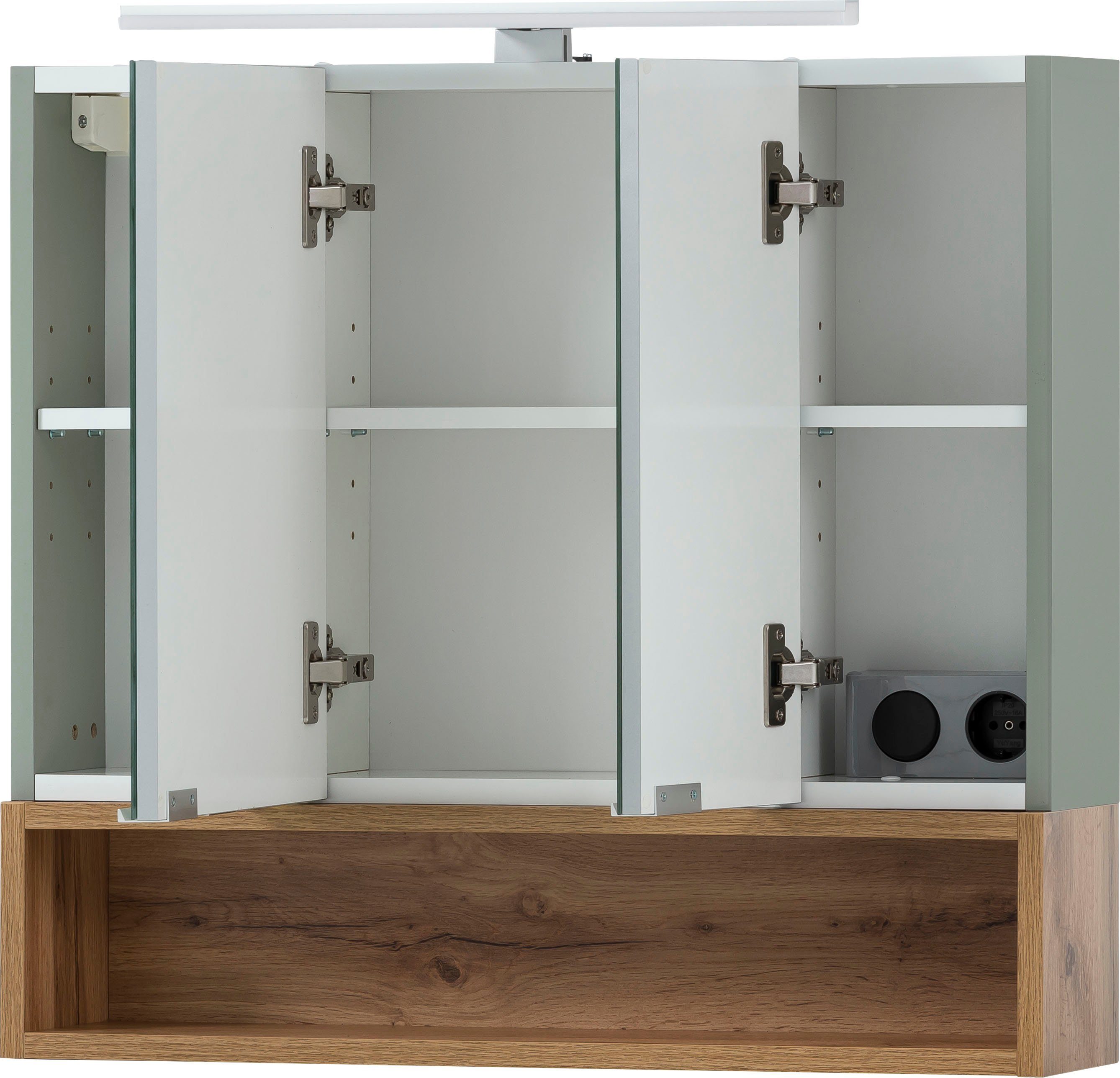 Schildmeyer Spiegelschrank Smilla, Spiegelschrank, Made in Germany, B: 66,6 cm Solide Verarbeitung - Dieses Produkt ist in Deutschland gefertigt