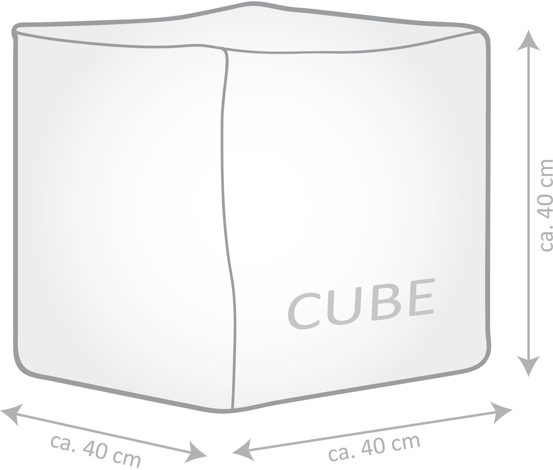 Magma Heimtex Sitzsack Cube SCUBA (1 St)