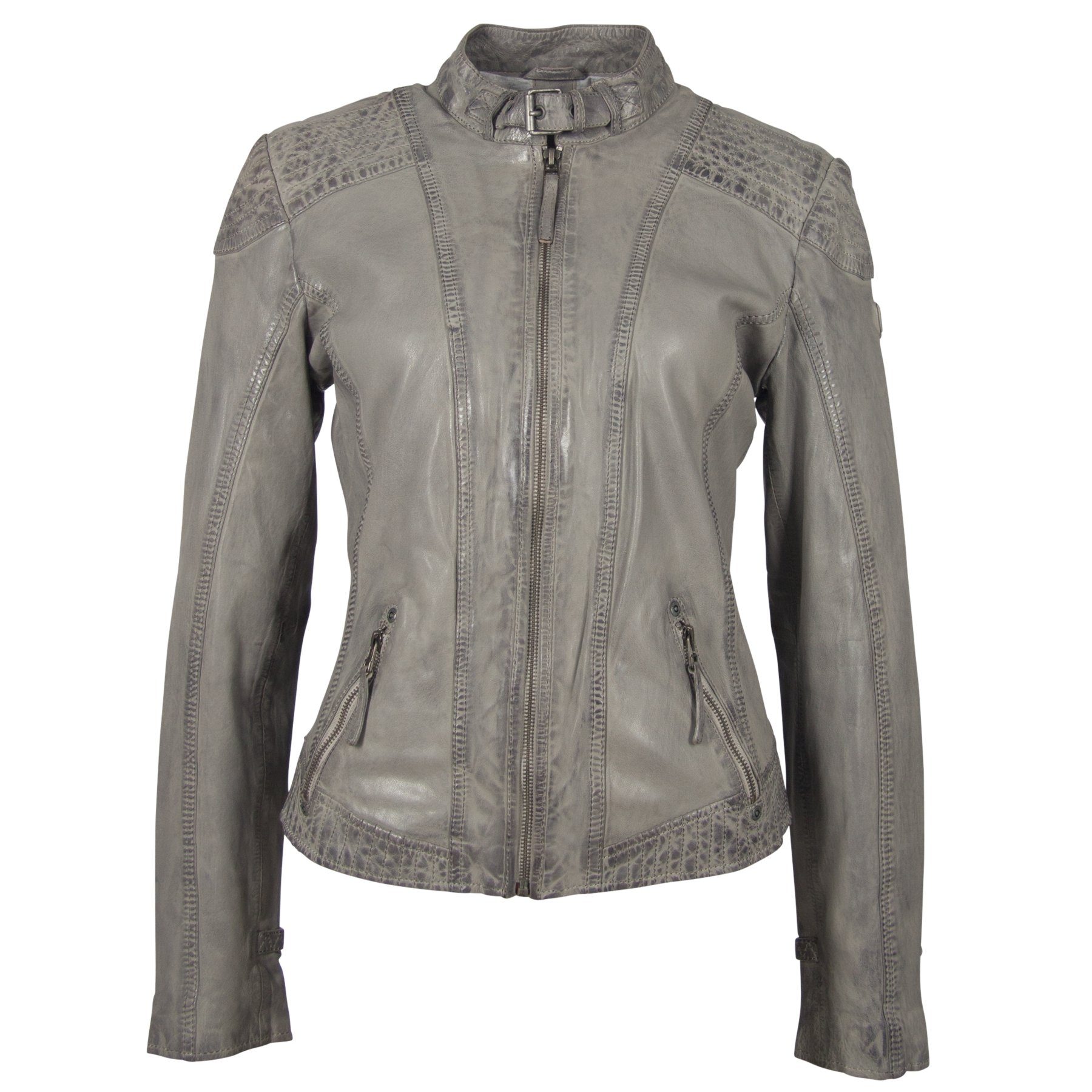 Gipsy Lederjacke »Bikerjacke Damen Lederjacke GGPacey LVTW Jacke Grau in  verschiedenen Größen« online kaufen | OTTO