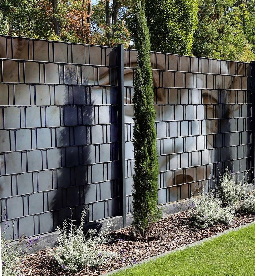 Thumbnail - MyMaxxi Sichtschutzstreifen Sichtschutzstreifen David Skulptur Sichtschutz Garten Zaun