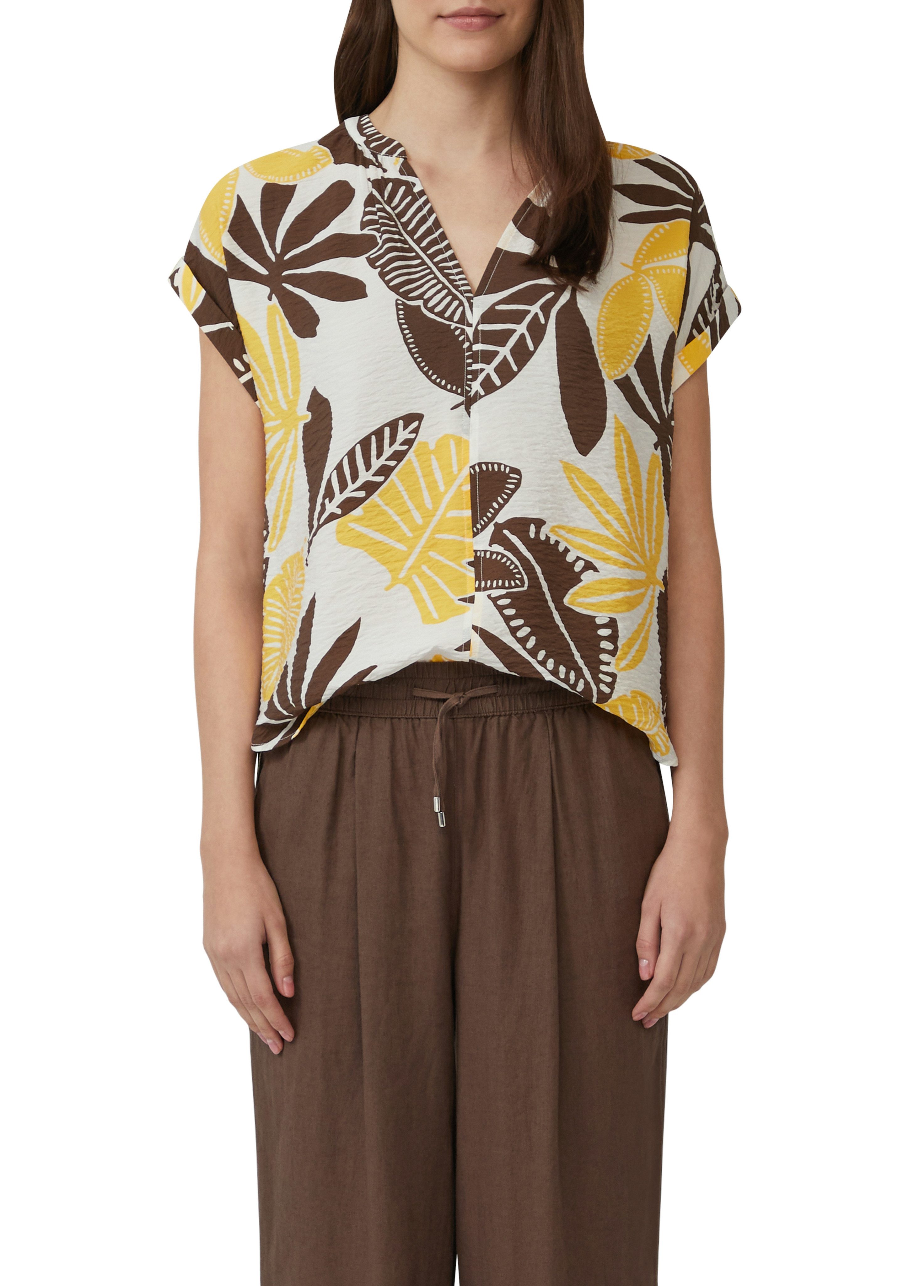 s.Oliver Druckbluse mit Raff-Details günstig online kaufen