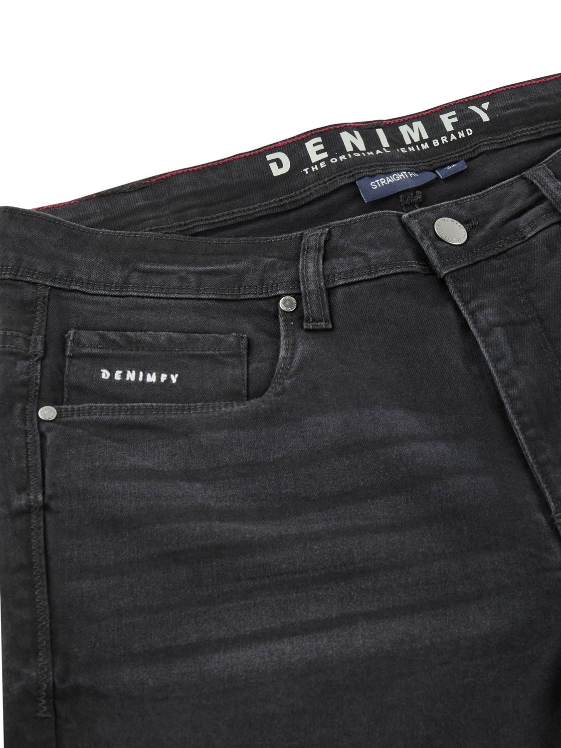 DENIMFY Straight-Jeans Herren Jeanshose DFMiro Straight Fit Jeanshose mit Stretch – Bild 3 von 4
