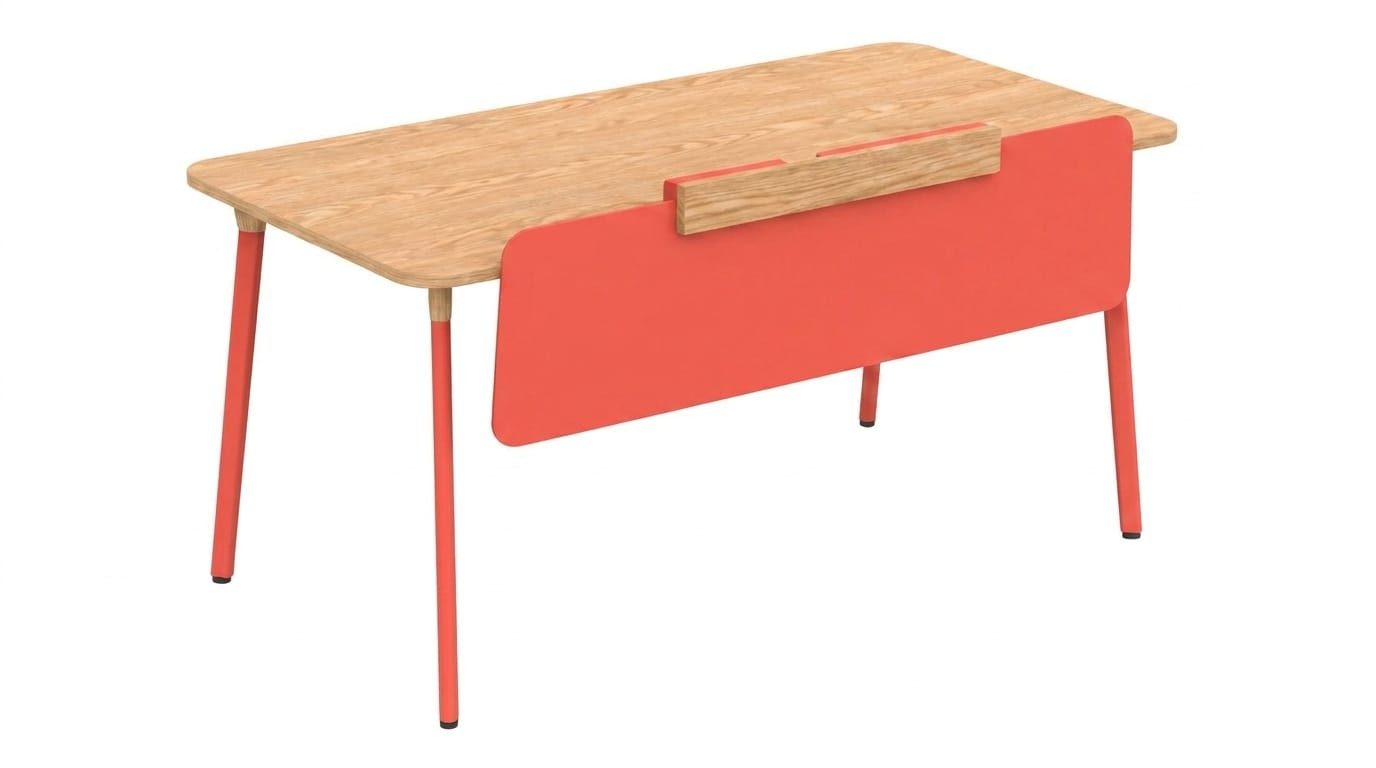 JVmoebel Schreibtisch Design Schreibtisch Holzplatte geräumiger modern Arbeitsfläche (1-St., 1-tlg)