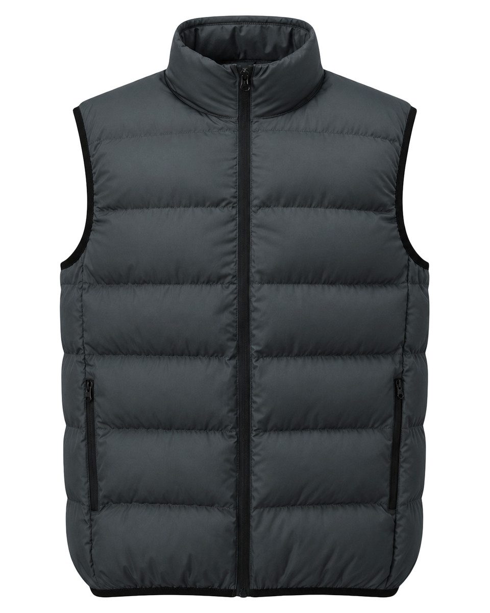 Allthemen Steppweste Herren Steppweste mit Stehkragen Regular Fit Winterweste Freizeit