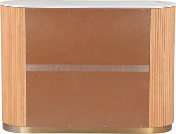 elbgestoeber Sideboard Elblamelle, Untergestell in Lattenoptik, Keramik Oberflächenplatte, Breite 119,5cm