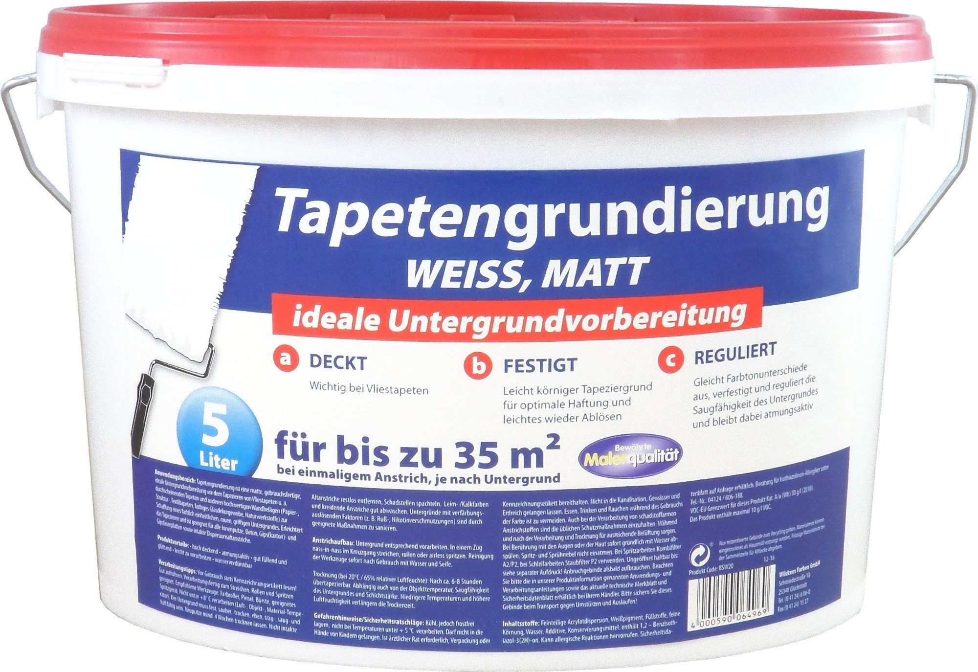 Wilckens Farben Grundierfarbe, Grundierung