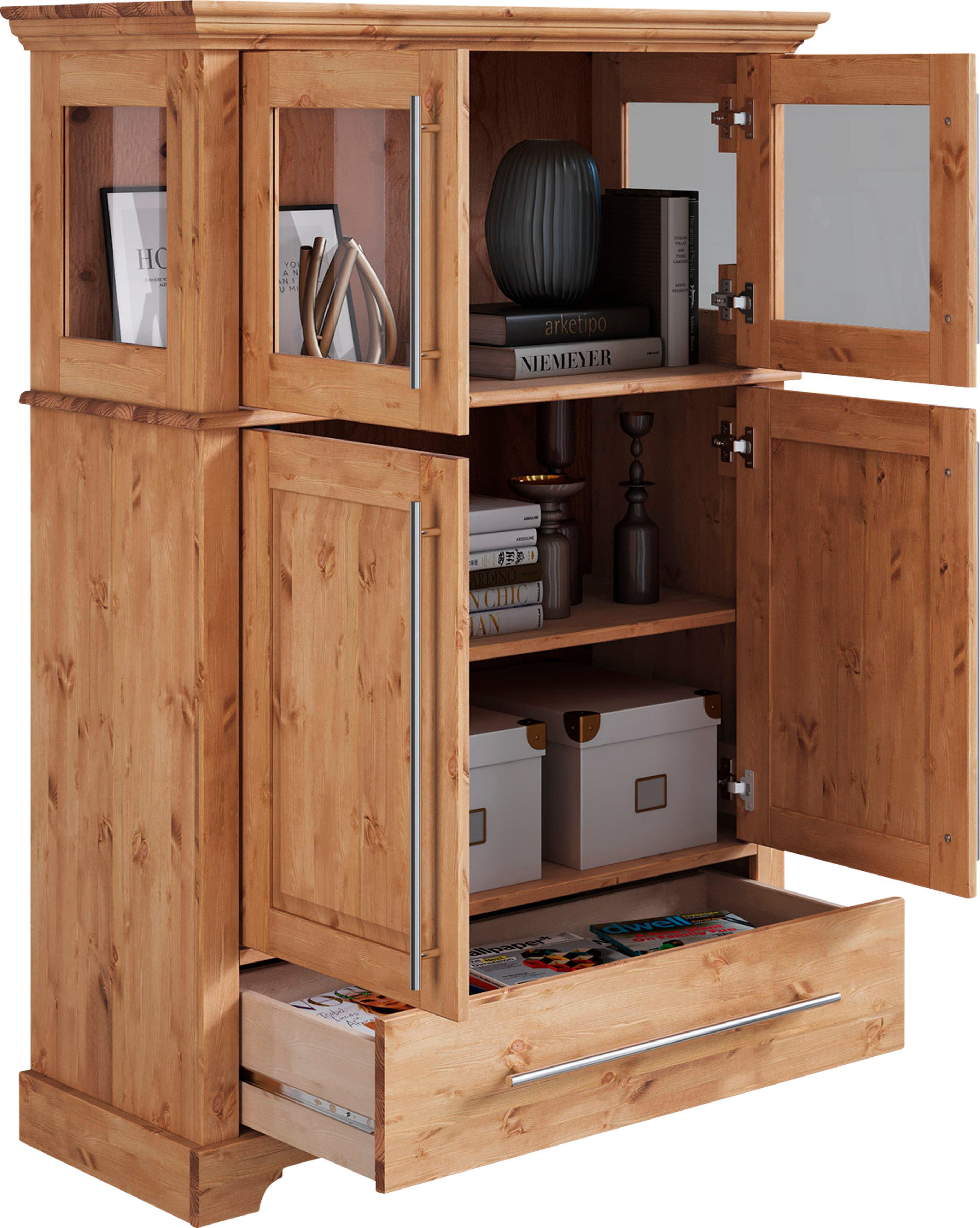 OTTO home Highboard Melissa Vitrine Breite/Höhe/Tiefe 94/39/133 cm – Bild 5 von 5