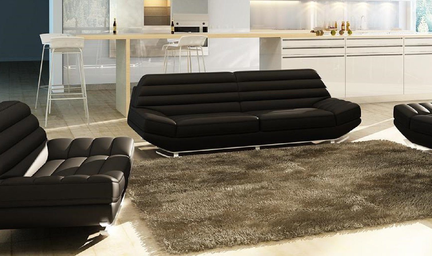 Sofa Made Polster 3 in Coch Sofa Couchen, JVmoebel Sitzer Wohnzimmer Sofas Designer Europe Möbel