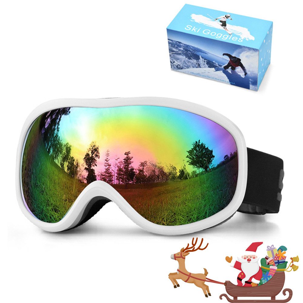 Skibrille Winddicht Skibrille OTG Design mit UV-Schutz und Anti Fog-Funktion
