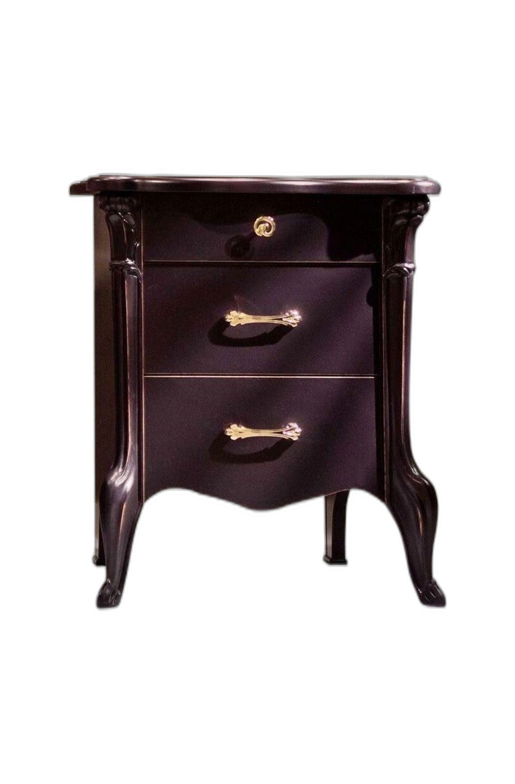 Xlmoebel Nachttisch Eleganter Nachttisch aus Holz im modernen Stil mit klassischem Flair (1-St., Nachttisch), Hergestellt in Europa