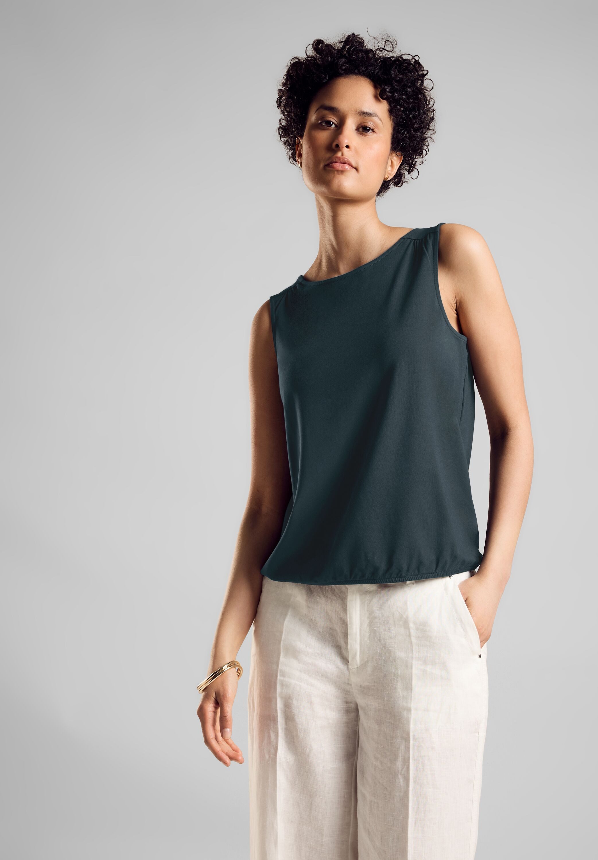 STREET ONE Tanktop mit U-Boot-Ausschnitt