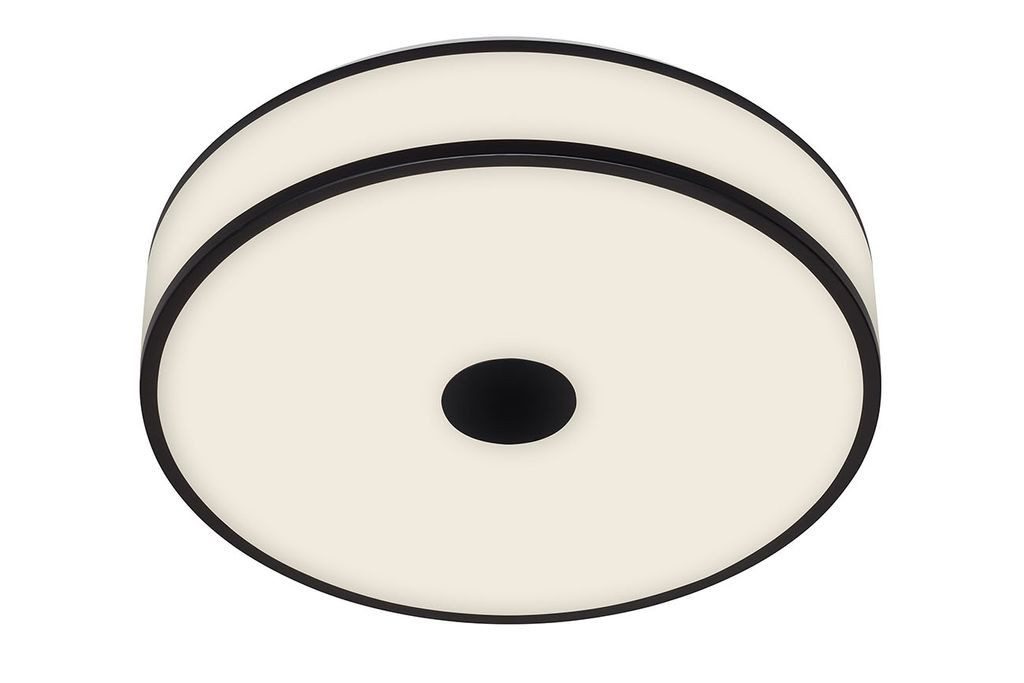 Briloner Leuchten LED Deckenleuchte 3454-115, LED fest integriert, 2700K - Extra-Warmweiß, Deckenlampe, 38x9,5cm, Schwarz, 18W, Wohnzimmer, Schlafzimmer, Küche