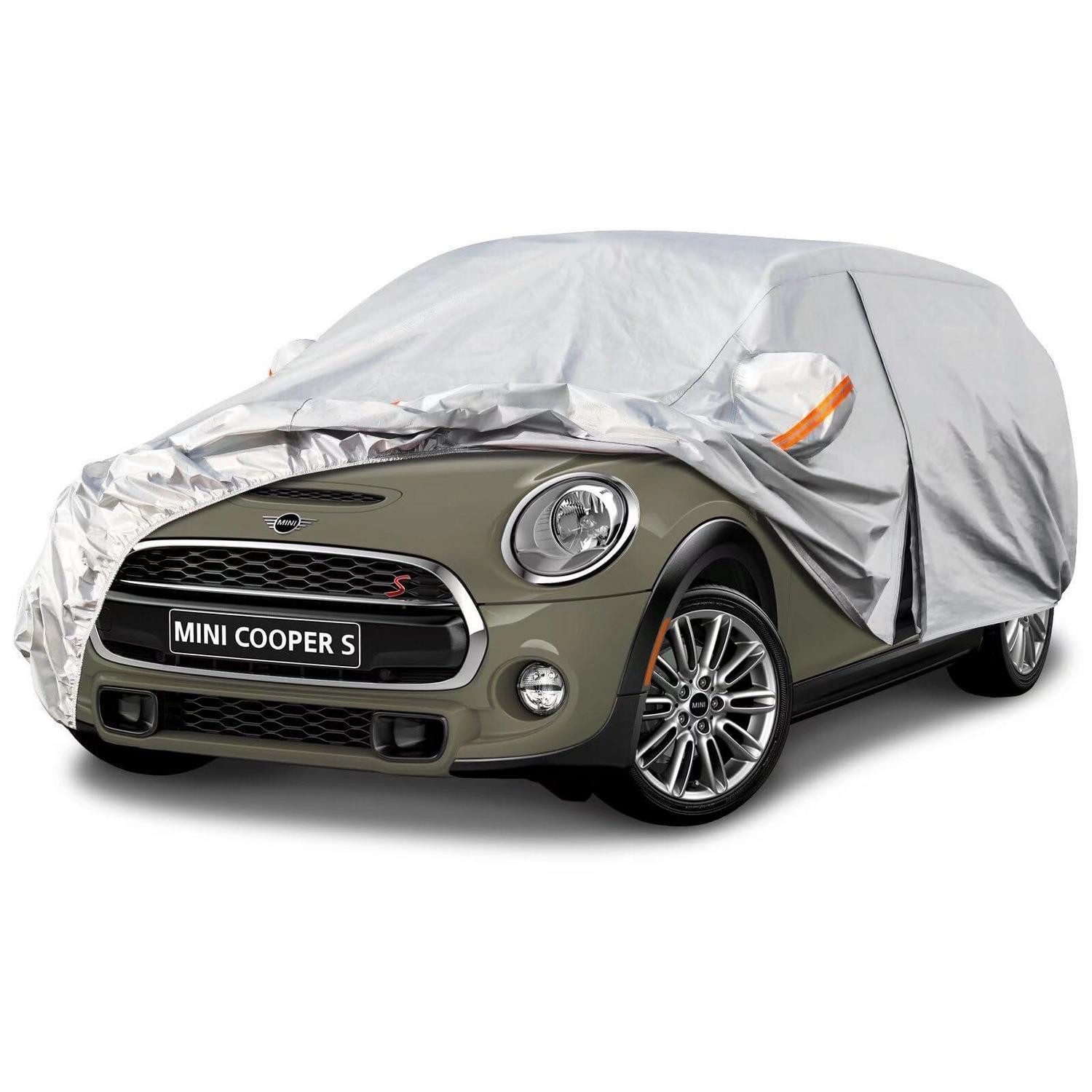 LuxusKollektion Autoplane Autoabdeckung Passend für Mini Cooper 5 türer(2014-2025) Silber