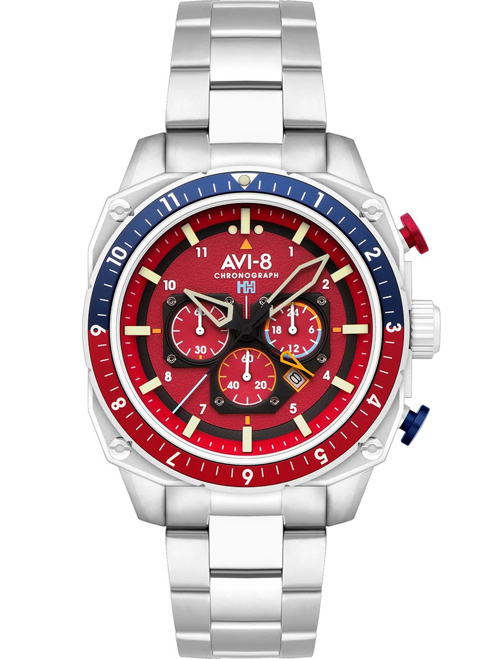 AVI-8 Chronograph AVI-8 AV-4100-22 Herrenuhr Hawker Hunter Dual Time