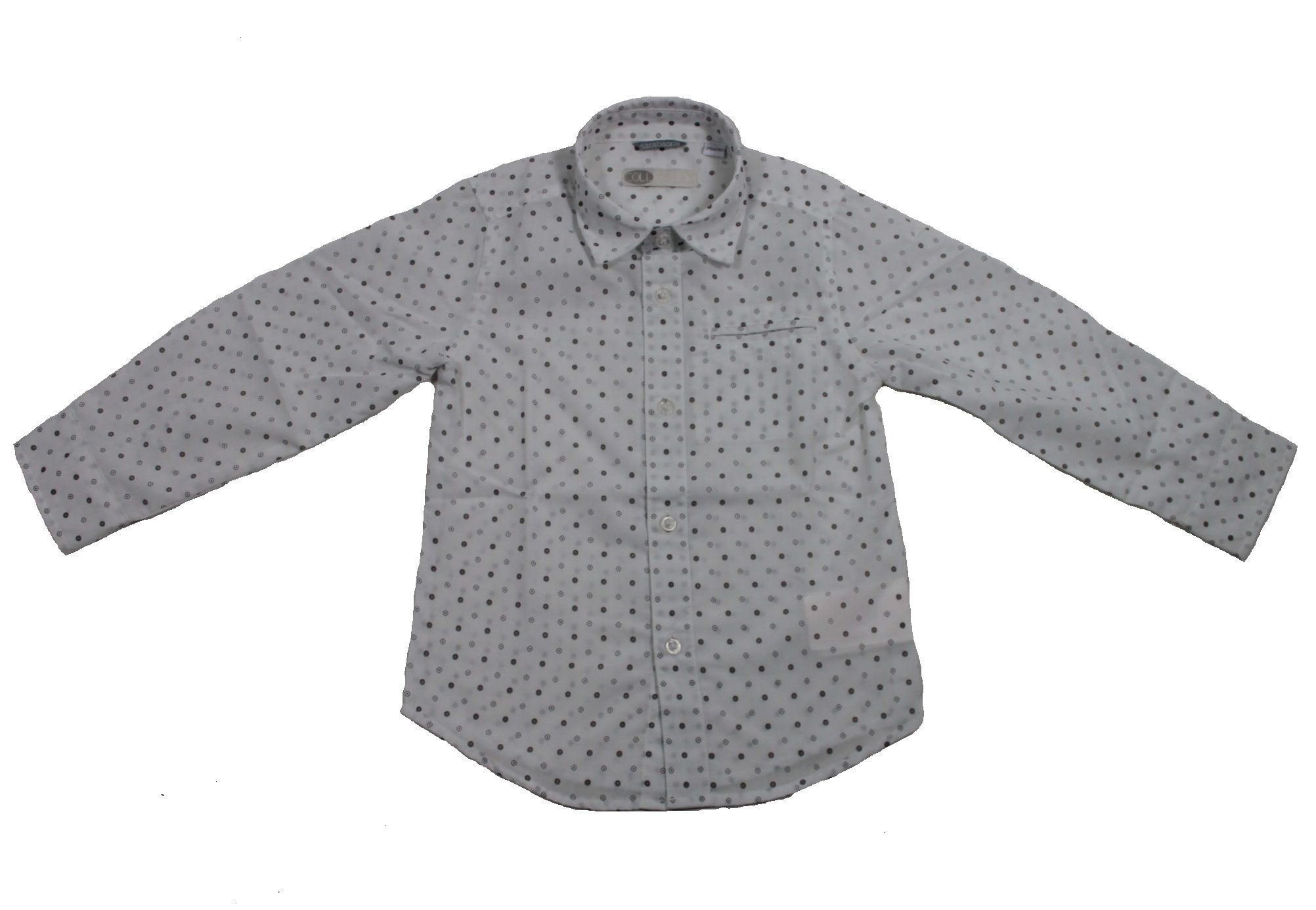 Sarabanda Langarmhemd Sarabanda Jungen Hemd Langarm weiß gemustert (1-tlg., kein Set)