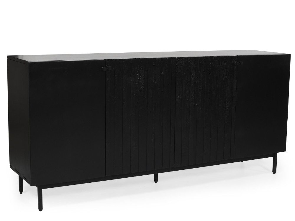 WOLF MÖBEL Sideboard (175 x 40 x 80), FLUETE Kommode mit 4 Türen