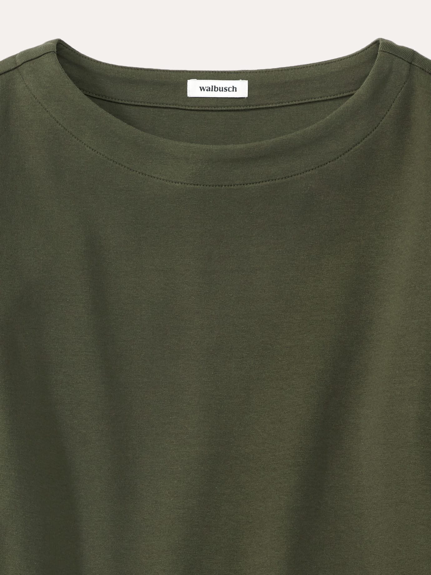 Walbusch T-Shirt Damen Baumwollshirt Softrib U-Boot-Ausschnitt 3/4-Arm mit Knopfdetail Kurzarm, modern, pflegeleicht – Bild 4 von 4