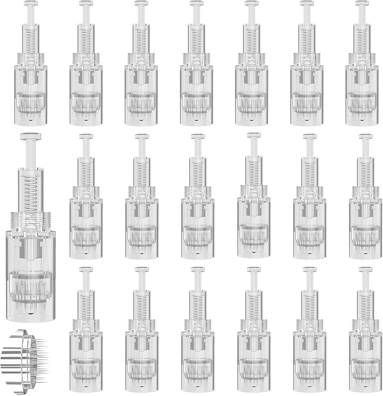 COOL-i ® Micro-Needling Microneedling Pen 0-2,5mm, 9 Stufen, 7 LED-Lichter, 12 Nadelköpfe, Für ergänzende Hautpflege & Hautbildverbesserung V2