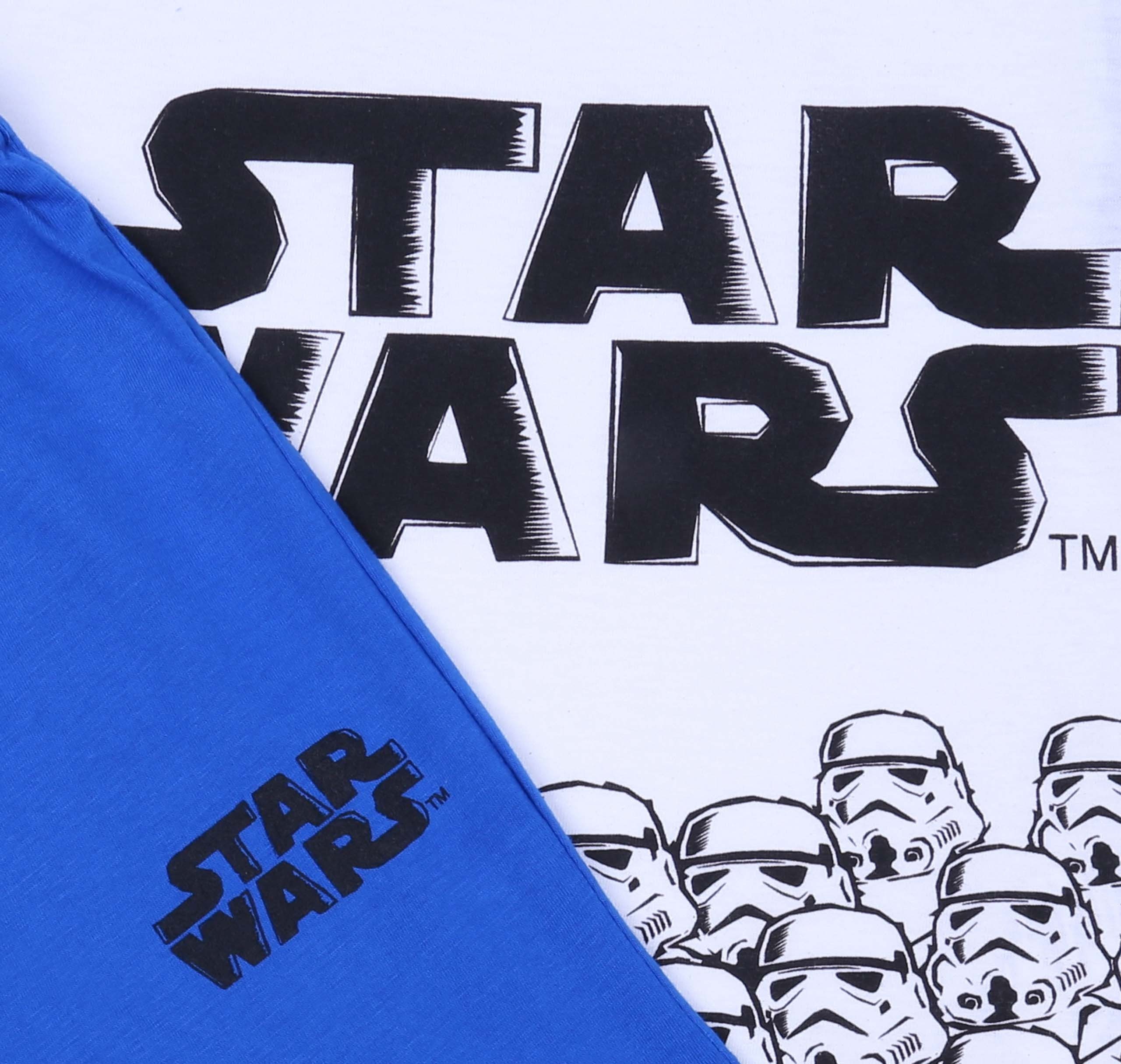 Star Wars Pyjama Blau-weißes Jungen-Pyjama Star Wars DISNEY 5 Jahre