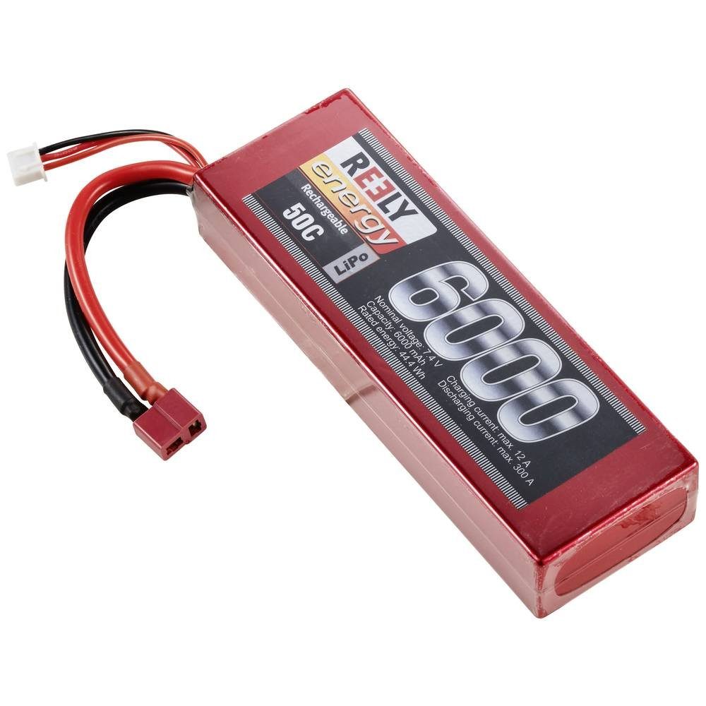 Modellbau-Akkupack (LiPo) 7.4 V 6000 mAh Zellen-Zahl: 2 50 C Akku