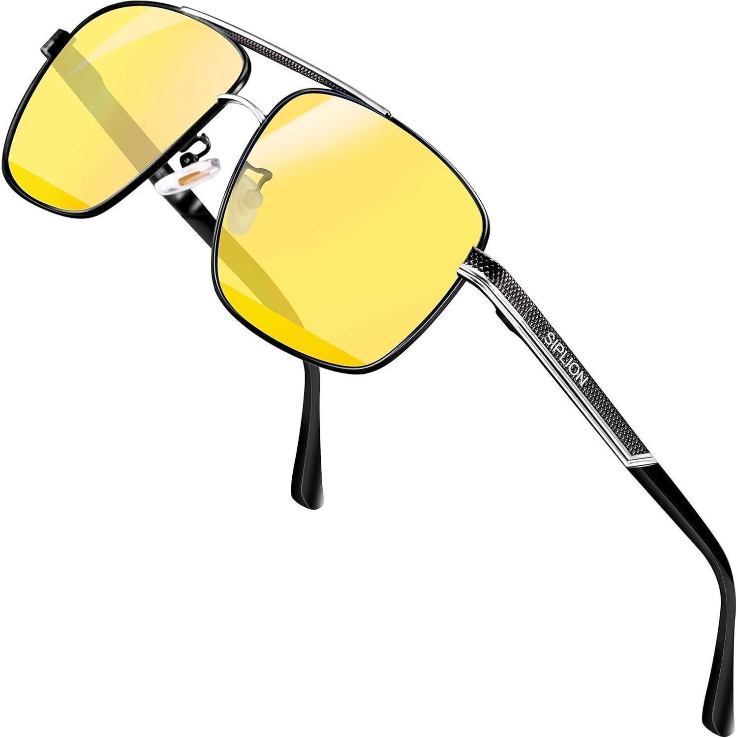 LuxusKollektion Sonnenbrille Sonnenbrille Herren polarisiert UV400 CAT3 Metall Nachtfahrbrille