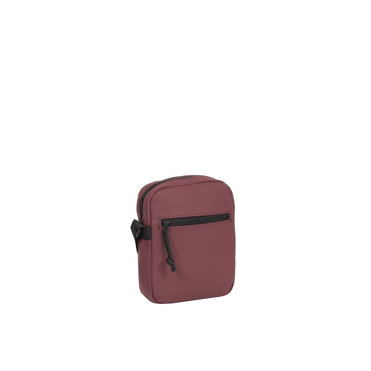NEW REBELS Umhängetasche Columbus Topzip Schultertasche Crossbag, wasserabweisendes Planenmaterial, bordeaux rot