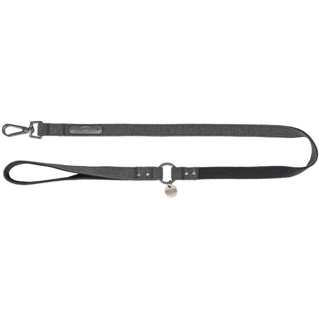 TRIXIE Hundeleine CityStyle Leine - schwarz - 1,00 m/20 mm, Gurtband