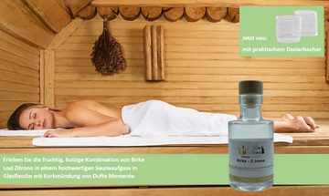 Dufte Momente Sauna-Aufgussset Birke Zitrone 100ml in Glasflasche (1-tlg) vegan und ohne Tierversuche