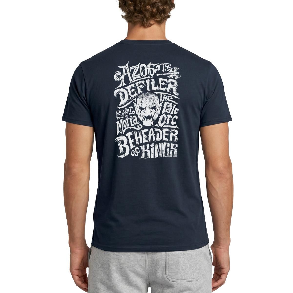 Spreadshirt T-Shirt Der Hobbit Azog Der Schänder Und Seine Titel Männer T-Shirt (1-tlg)