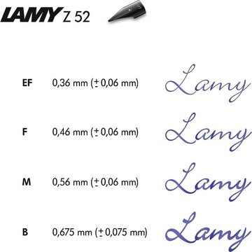 LAMY Füllfederhalter studio Lx [066], Premium Schreibgerät, Füller Federspitze M, mattschwarz