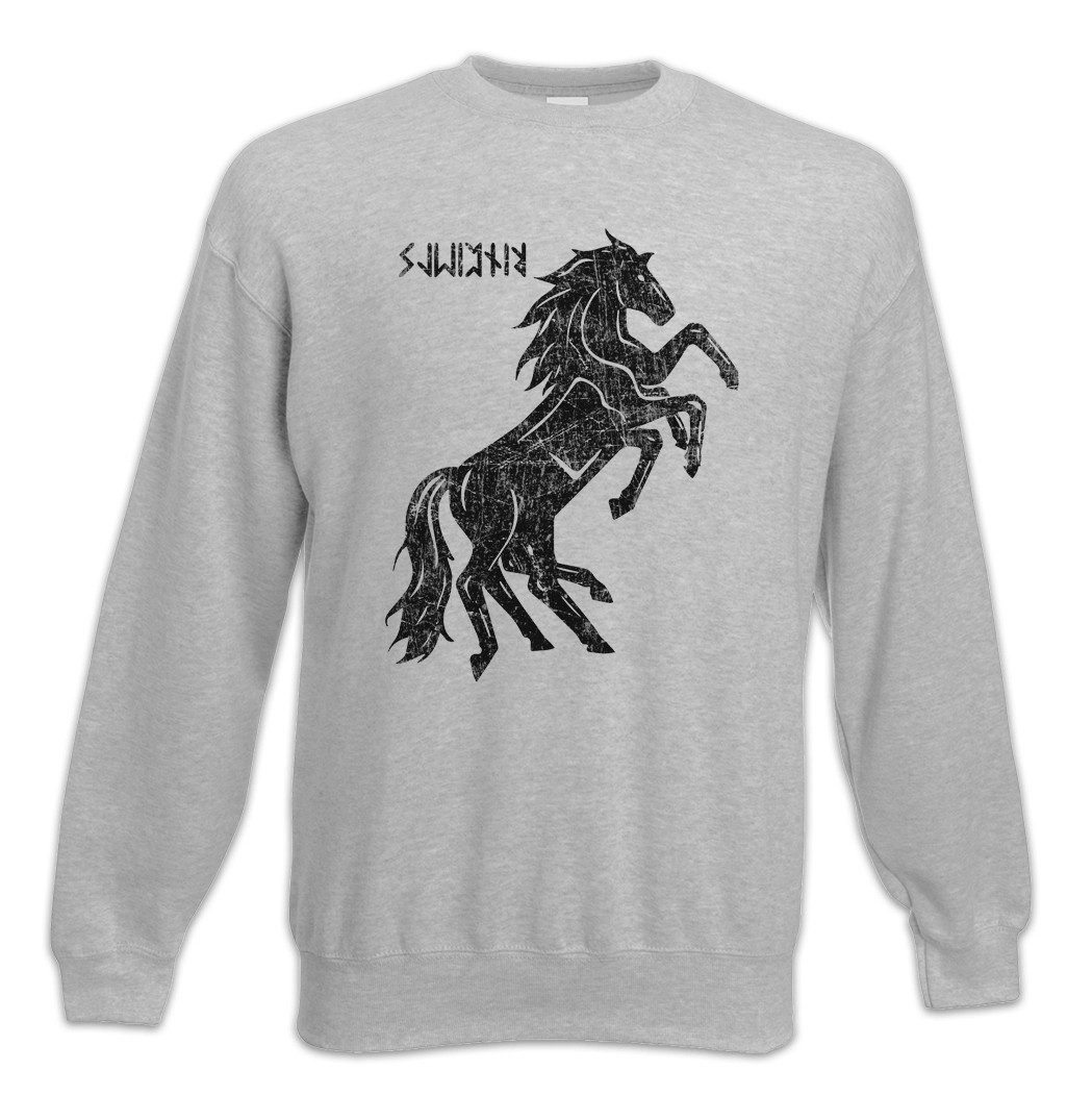 Urban Backwoods Sweatshirt Sleipnir II Sweatshirt Odhins Horse Pferd Horse Wikinger Drinking Horn (1-tlg) Vikings Skol Prost Walhalla