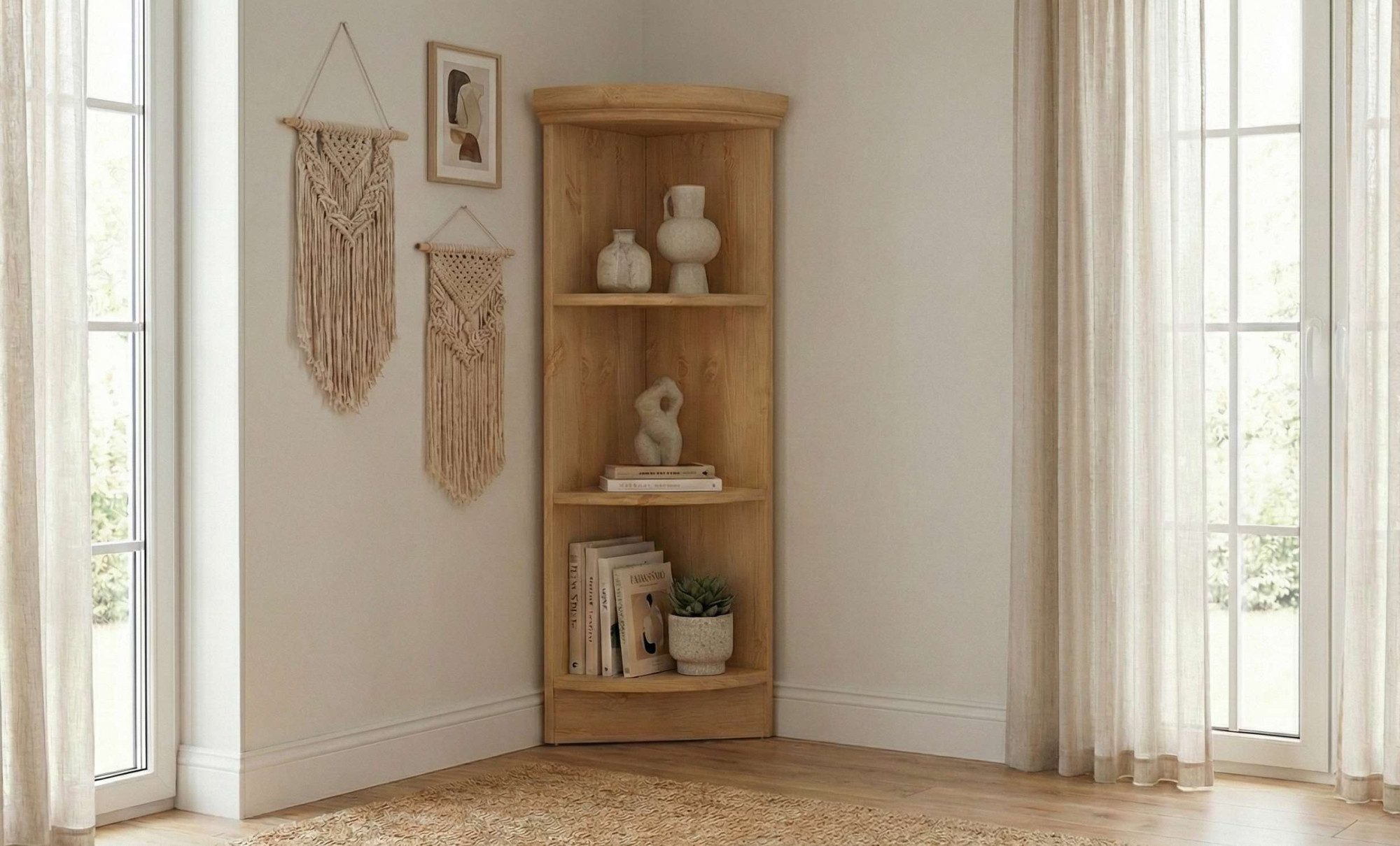 OTTO home Anbauregal Soeren Abschlussregal Höhen 97 bzw. 220 cm, aus massiver Kiefer, passend für Tiefe 29 cm, FSC®-zertifiziert