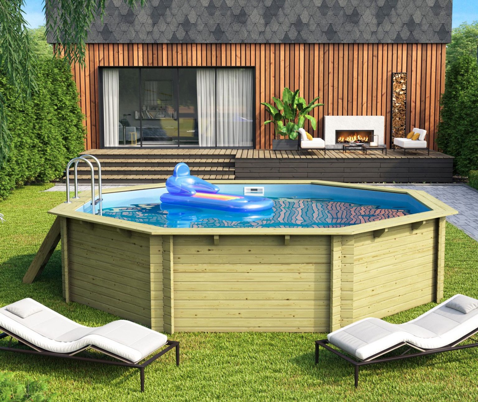 Karibu Pool Karibu Pool Steck- / Schraubsystem 8-eckig