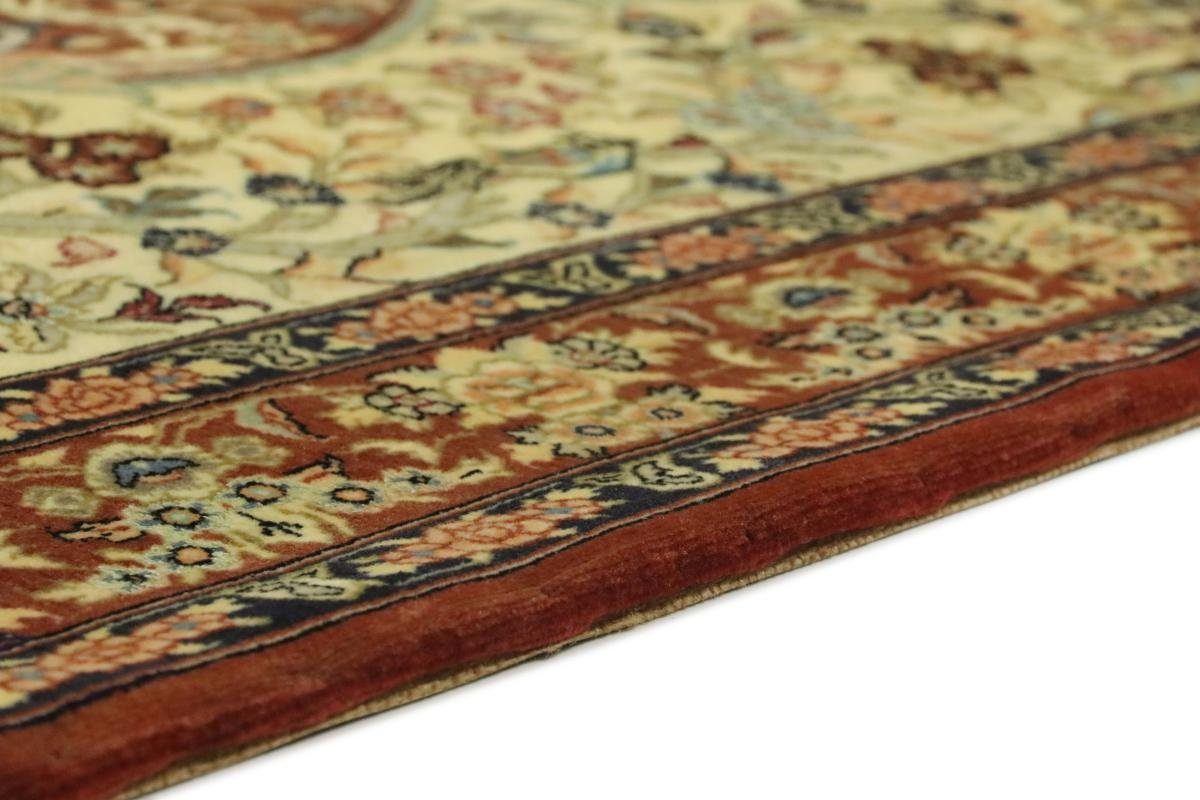 Orientteppich Isfahan rechteckig, Orientteppich, 8 Höhe: Trading, Seidenkette Nain mm Handgeknüpfter 105x149