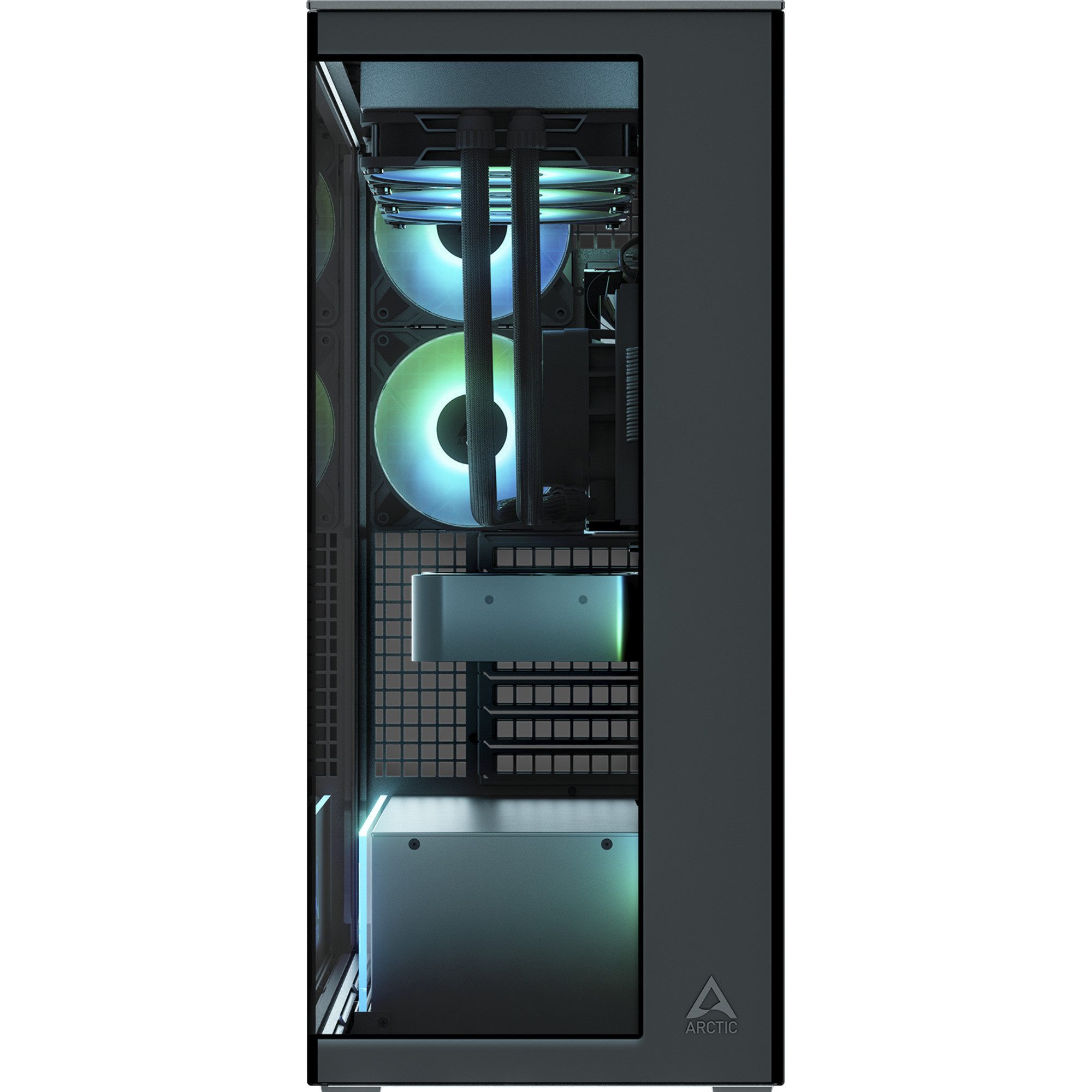 Arctic PC-Gehäuse ARCTIC Xtender Mirror Black Design, Tower-Gehäuse