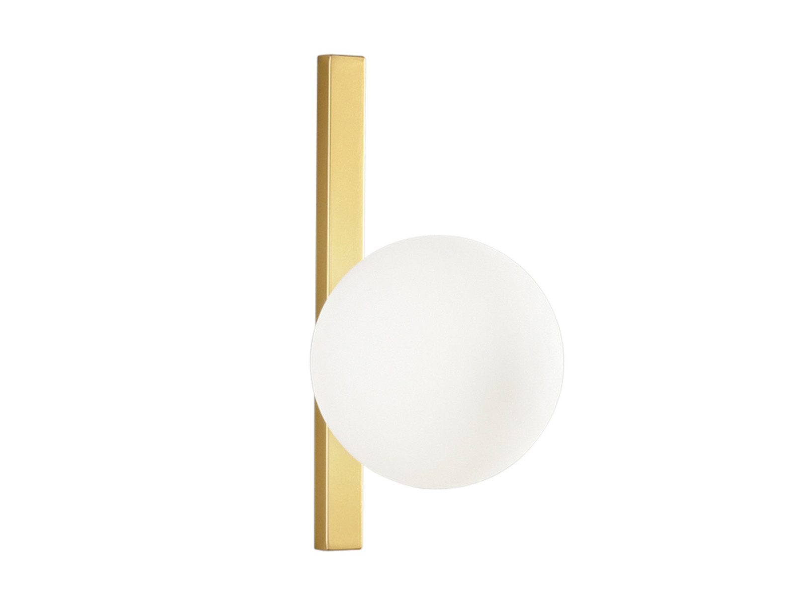 Luce Ambiente Design LED Wandleuchte mit Glas-Kugel Lampenschirm Höhe 28cm, Dimmfunktion, LED wechselbar, Warmweiß, ausgefallene-e innen Wand-Lampe mit Glaskugel und LED Leuchtmittel