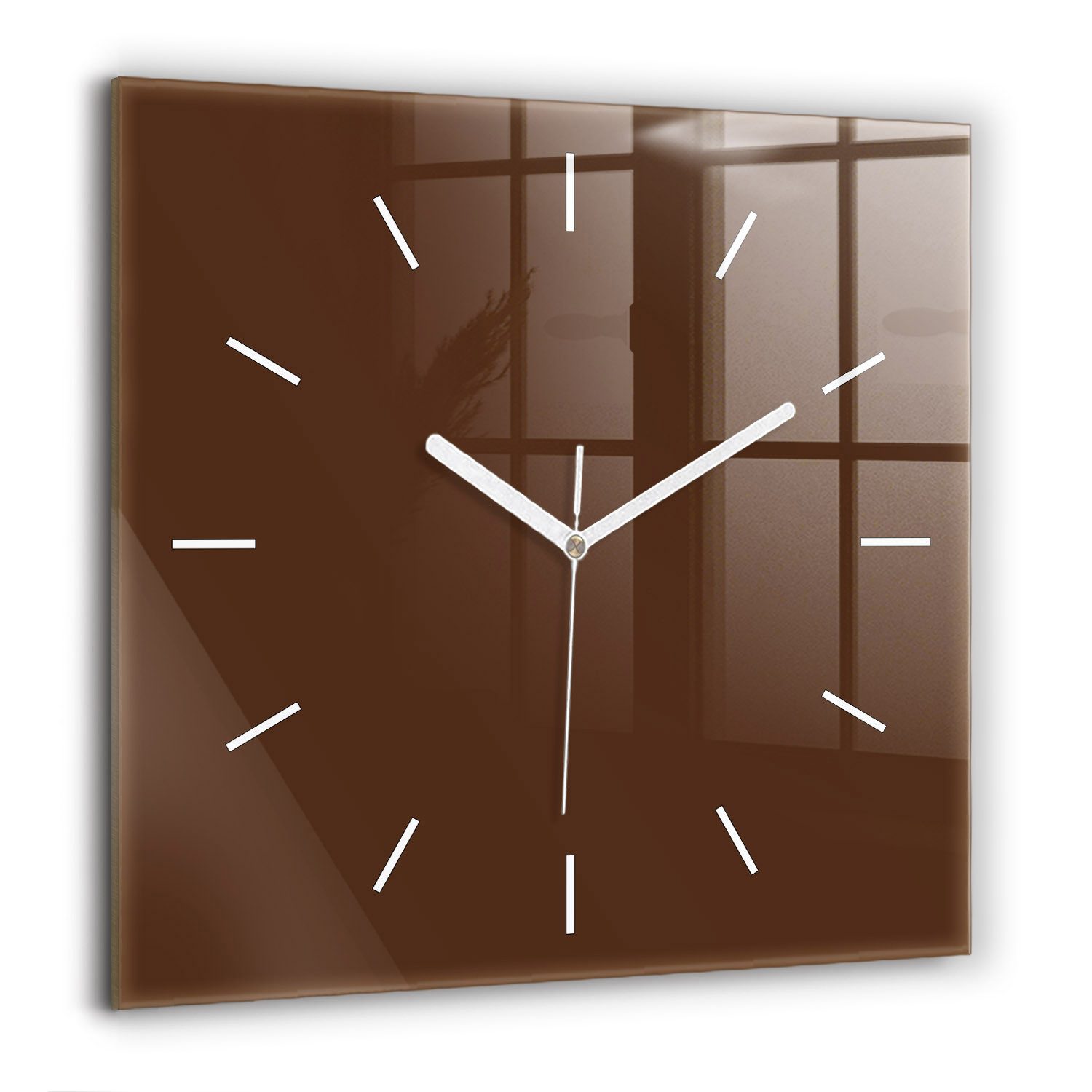 Tulup Wanduhr Wanduhr Modernistische Glaswanduhr 60x60cm günstig online kaufen