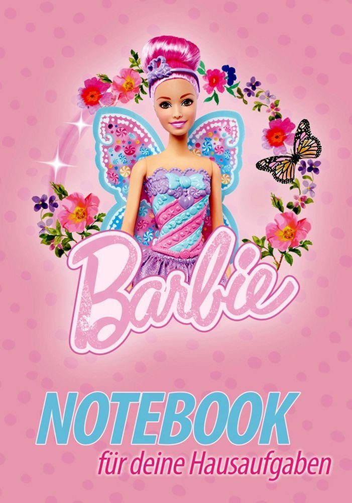 Nestler Schulheft Nestler Hausaufgabenheft Barbie Feenprinzessin Mattel A5