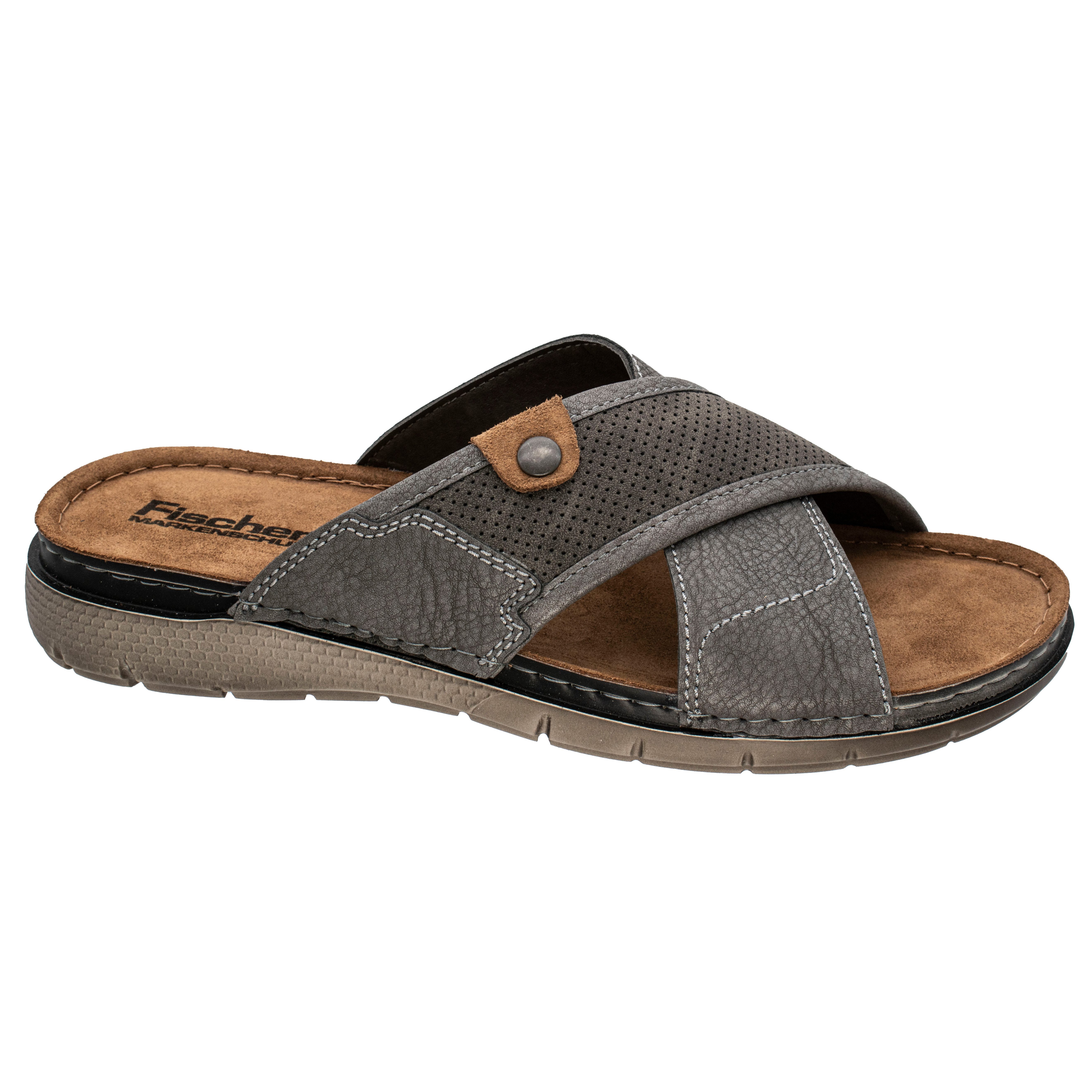 Fischer-Markenschuh Sepp Pantolette aus Nappalino (Lederimitat), günstig online kaufen