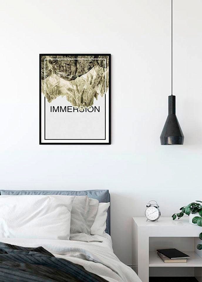 Komar Poster Texte Immersion Sprüche Wohnzimmer Abstrakt, Sand, Kinderzimmer, Schlafzimmer, & (1 St)